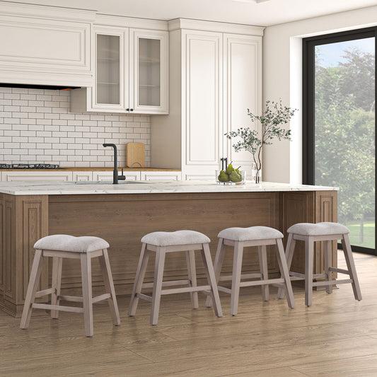 Taylor - Counter Stool (Set of 2) - Light Brown / Gray - Hornell Furniture Outlet