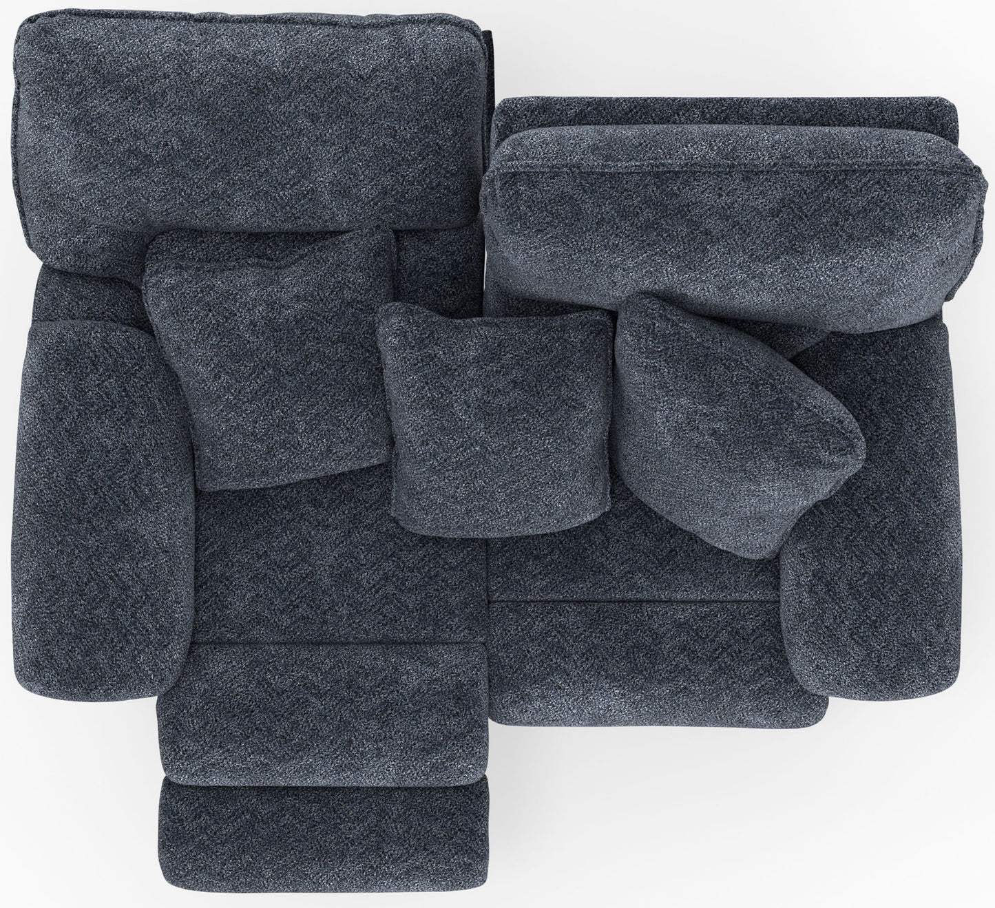 Paxon - Deep Seat Power Reclining Loveseat With Power Adjustable Headrest - Smoke - Hornell Furniture Outlet
