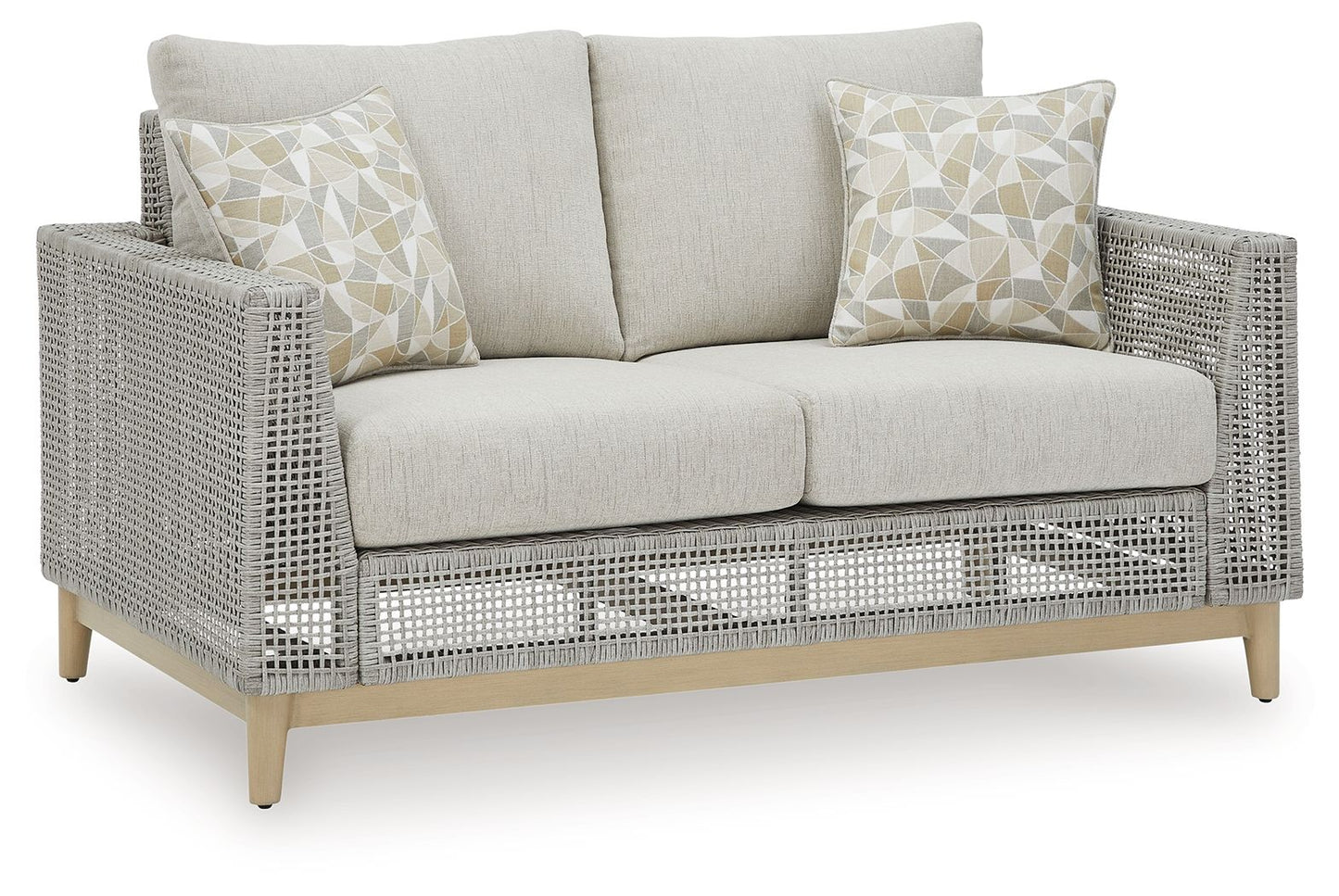 Seton Creek - Gray - Loveseat With Cushion - Hornell Furniture Outlet