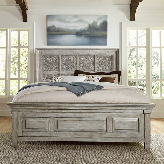 Heartland - Farmhouse - Panel Bed, Dresser & Mirror Set - Hornell Furniture Outlet