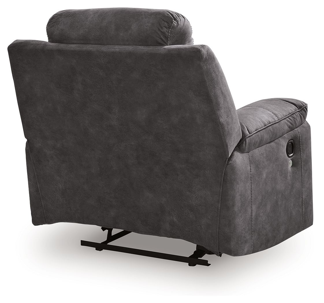 Brysonview - Zero Wall Recliner - Charcoal - Hornell Furniture Outlet