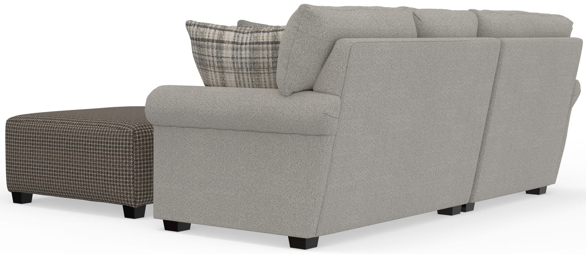 Livingston - Sectional With Comfort Coil Seating, 40" Cocktail Ottoman And Accent Pillows Included - Hornell Furniture Outlet