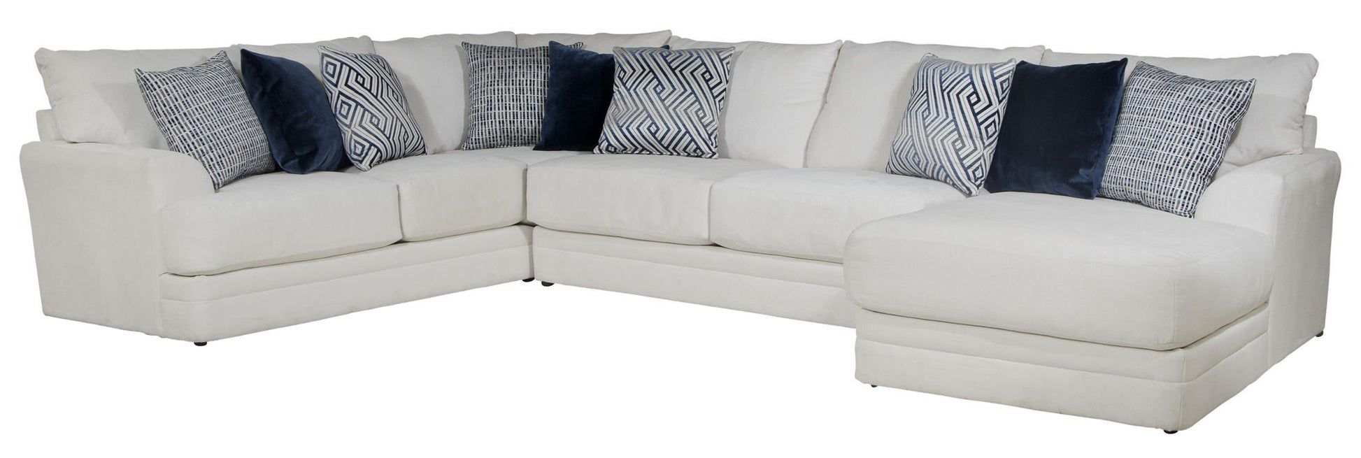 Polaris - Sectional With Comfort Coil Seating And Accent Pillows Included - Hornell Furniture Outlet