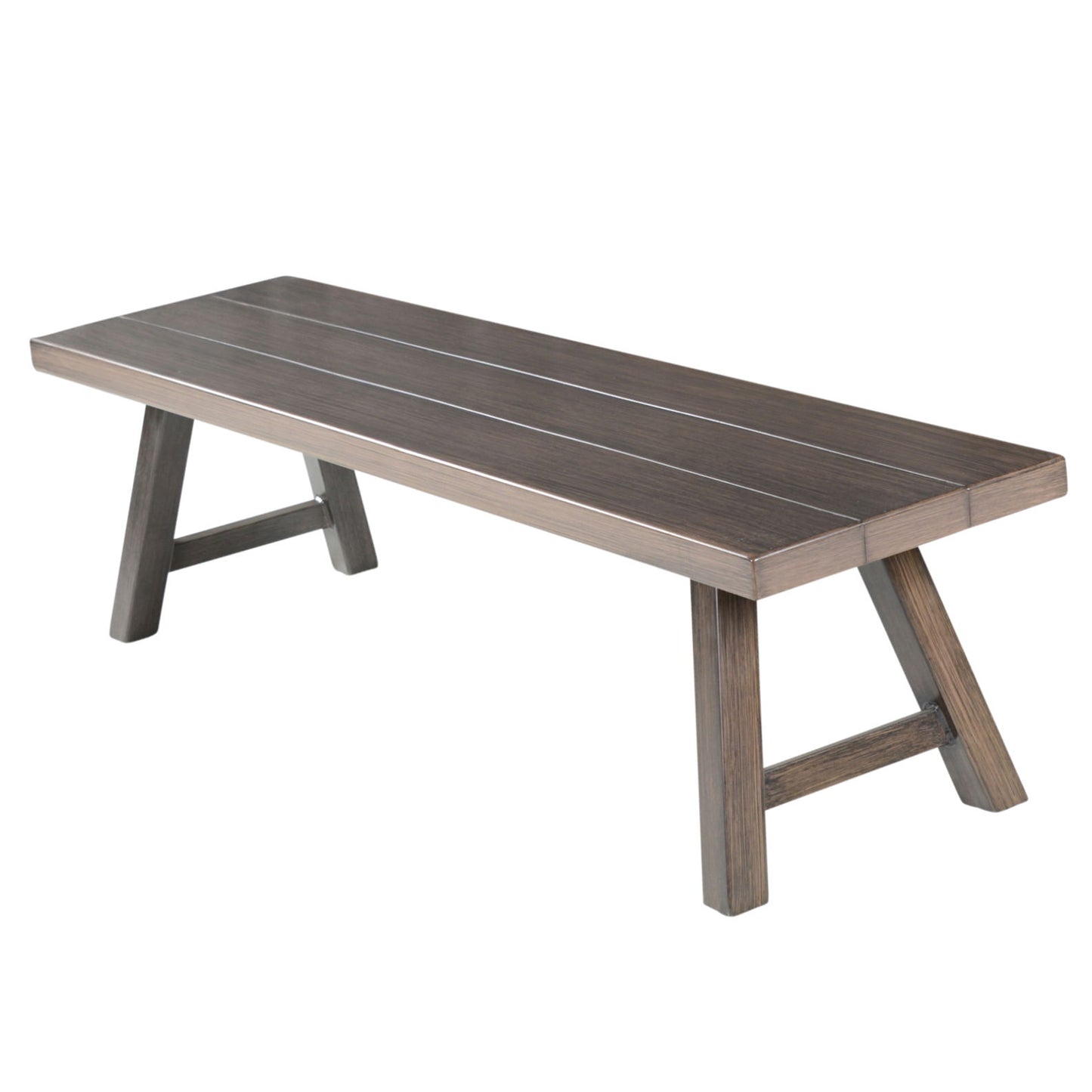Marina - Patio Backless Bench - Brown - Hornell Furniture Outlet