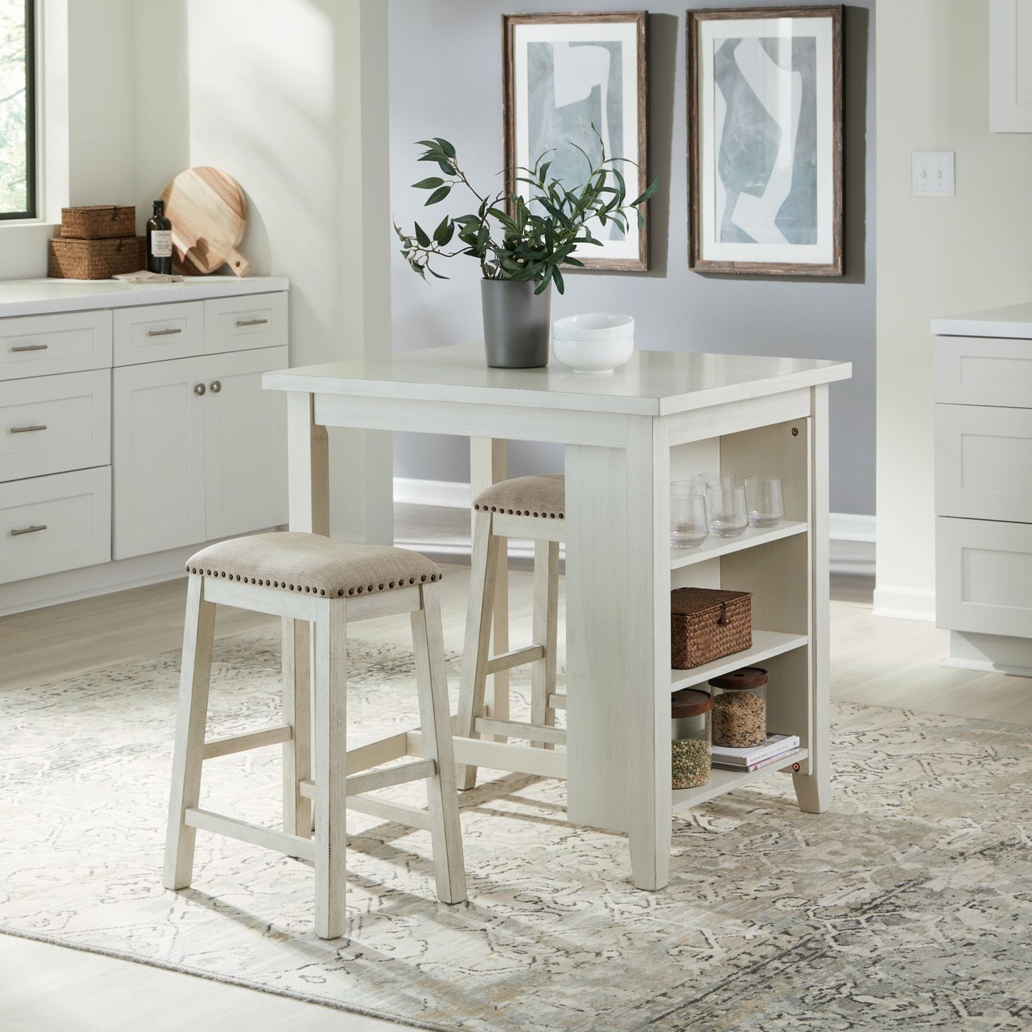 Brook Creek - 3 Piece Counter Set - Hornell Furniture Outlet