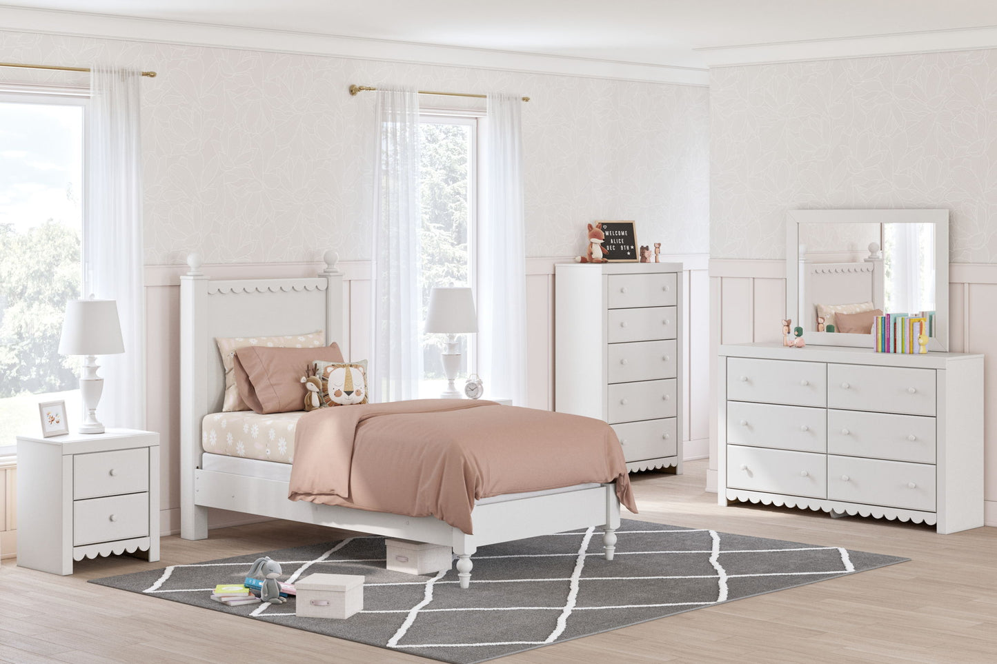 Mollviney - Panel Bedroom Set - Hornell Furniture Outlet