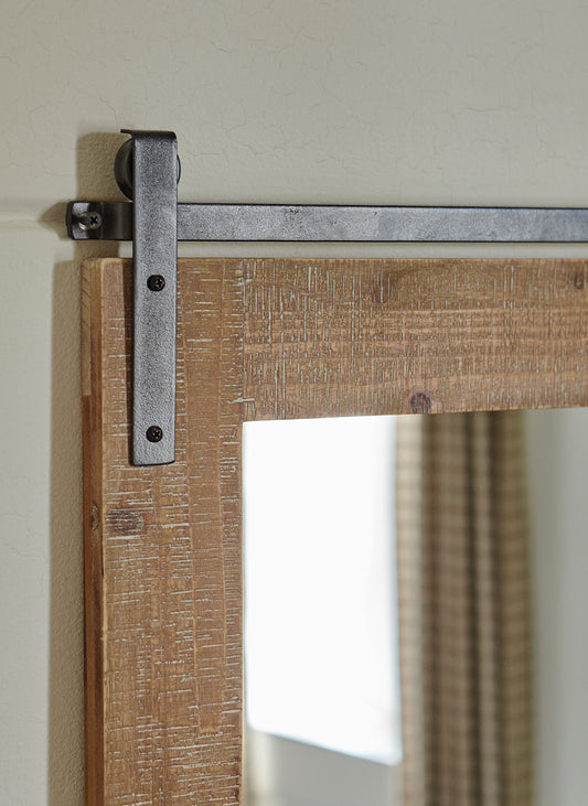 Lanie - Antique Brown - Accent Mirror - Hornell Furniture Outlet