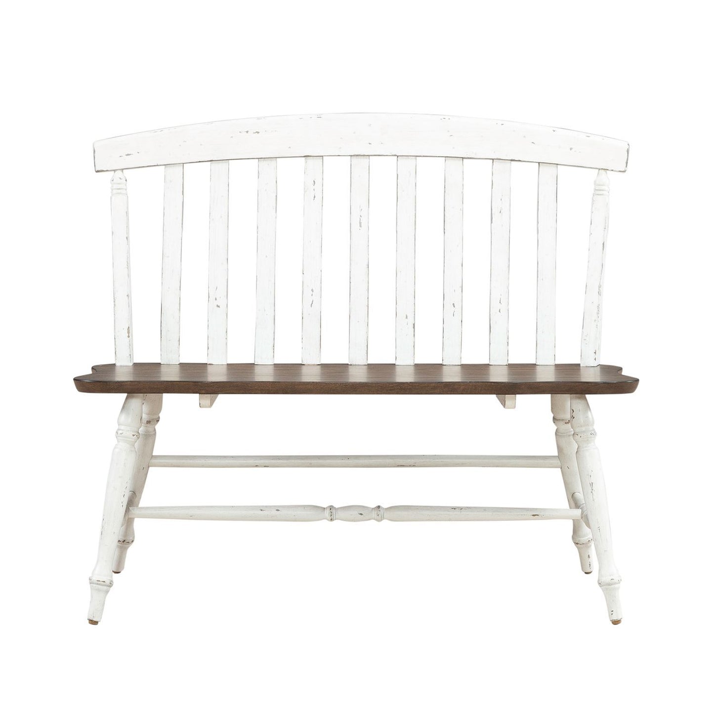 Al Fresco - Slat Back Bench (RTA) - White - Hornell Furniture Outlet