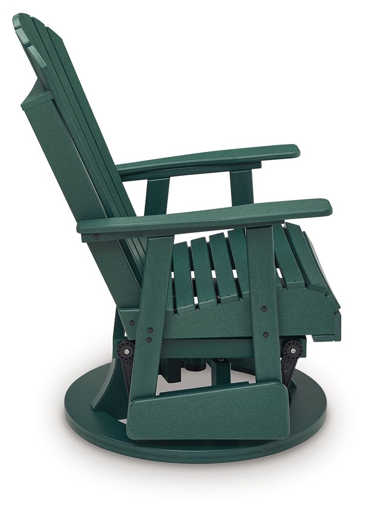 Shell Beach - Swivel Glider Chair - Green - Hornell Furniture Outlet