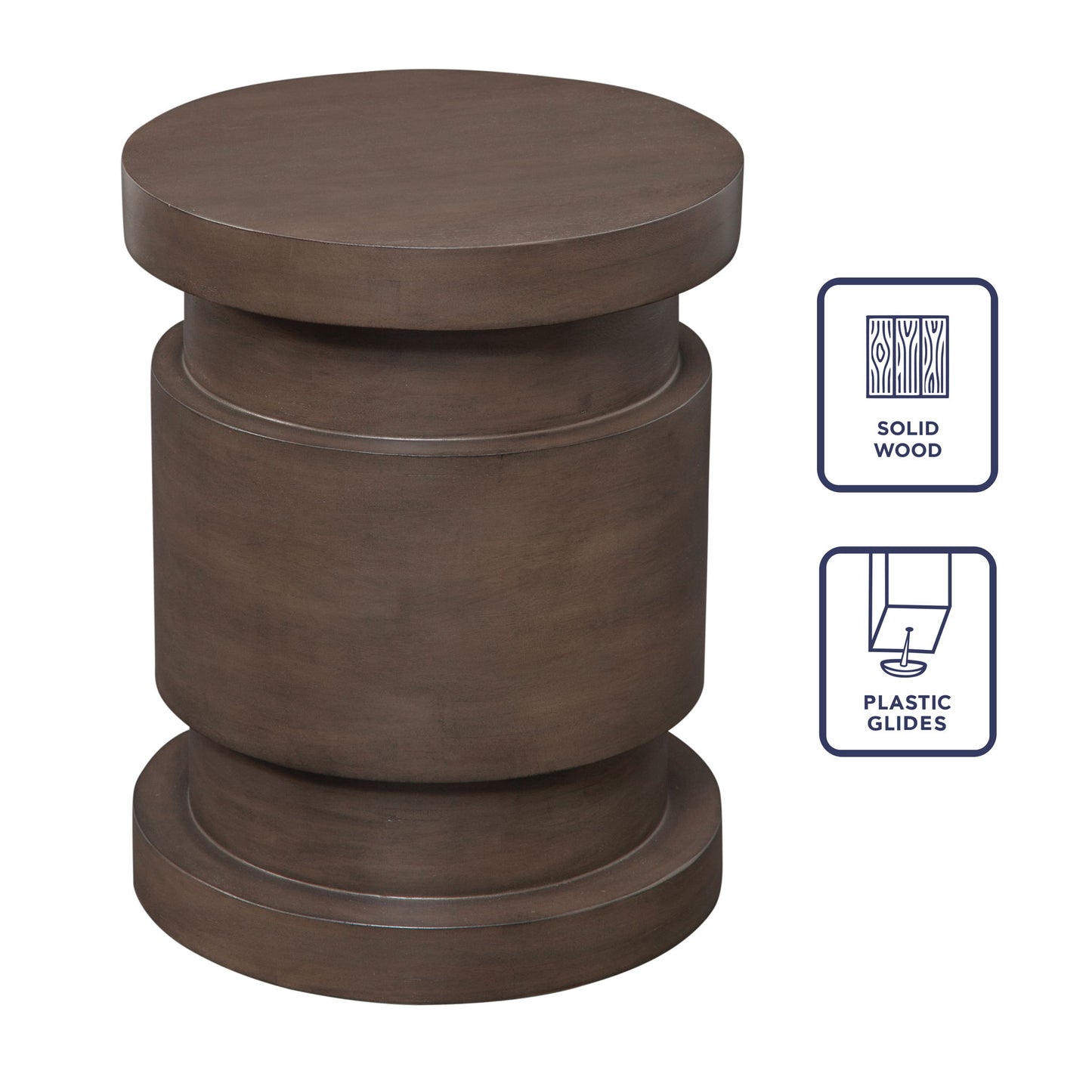 Duke - Side Table - Brown - Hornell Furniture Outlet
