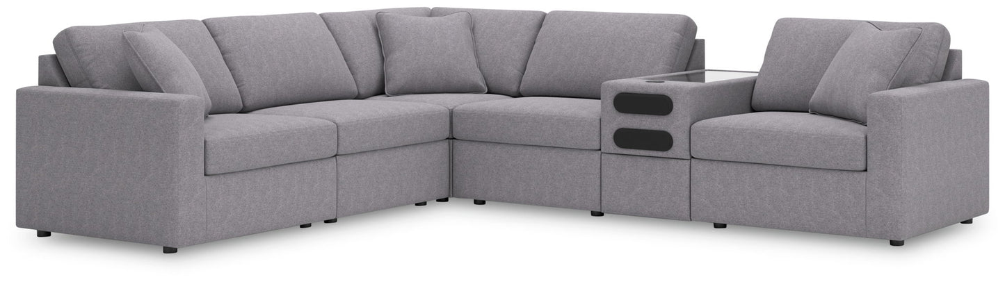 Modmax - Granite - Sectional - Hornell Furniture Outlet