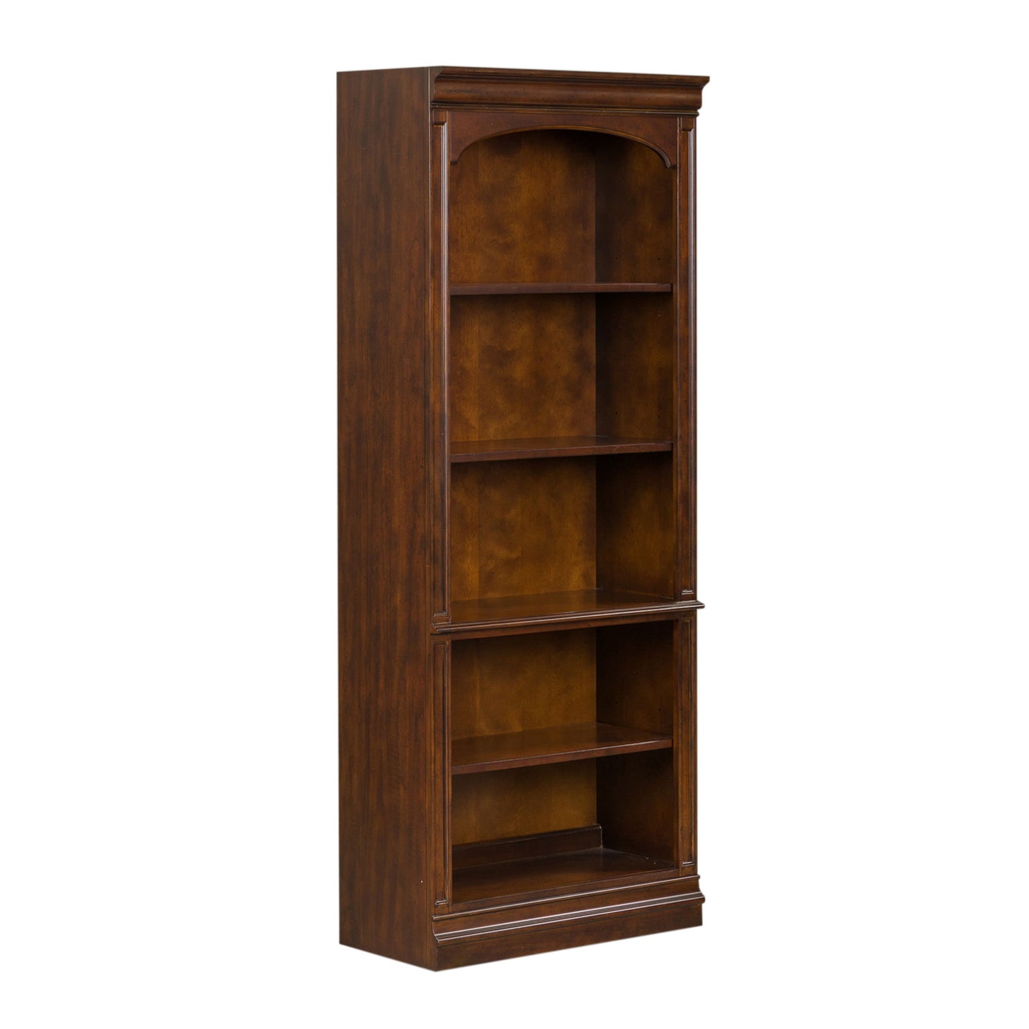 Brayton Manor - Jr Executive Open Bookcase - Dark Brown - Hornell Furniture Outlet