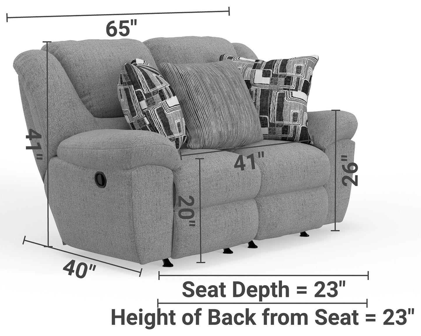 Trifecta - Reclining Loveseat - Hornell Furniture Outlet