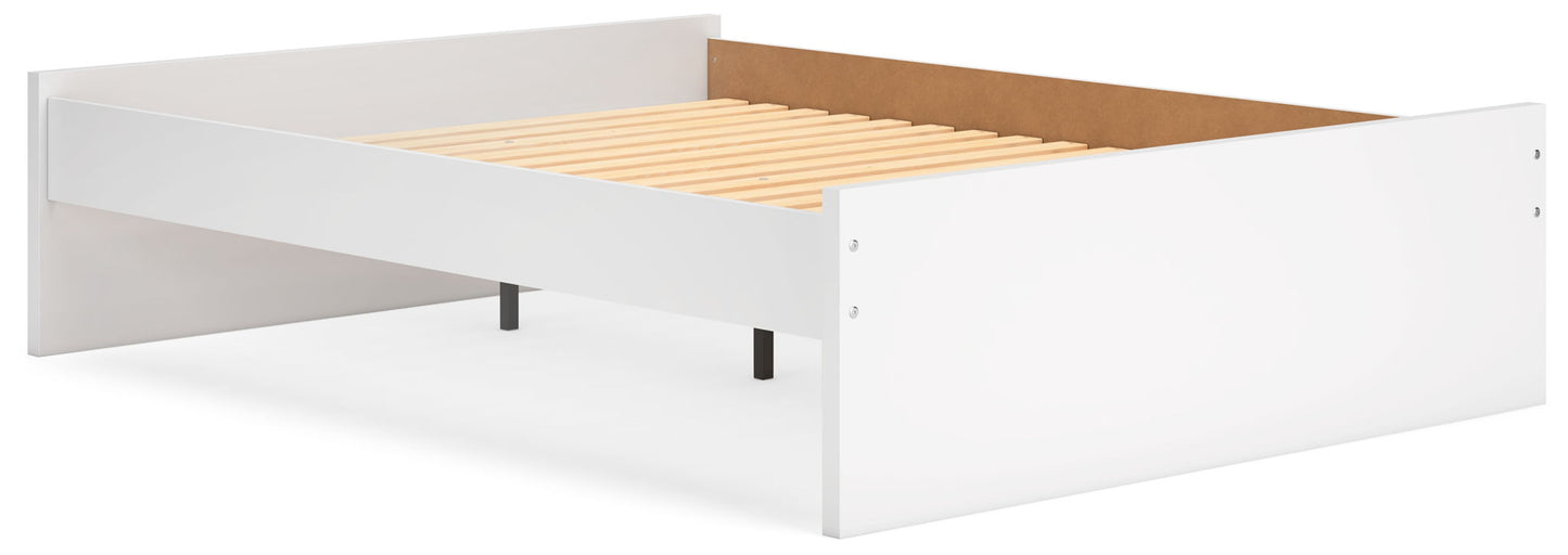 Onita - White - Queen Platform Bed - Hornell Furniture Outlet