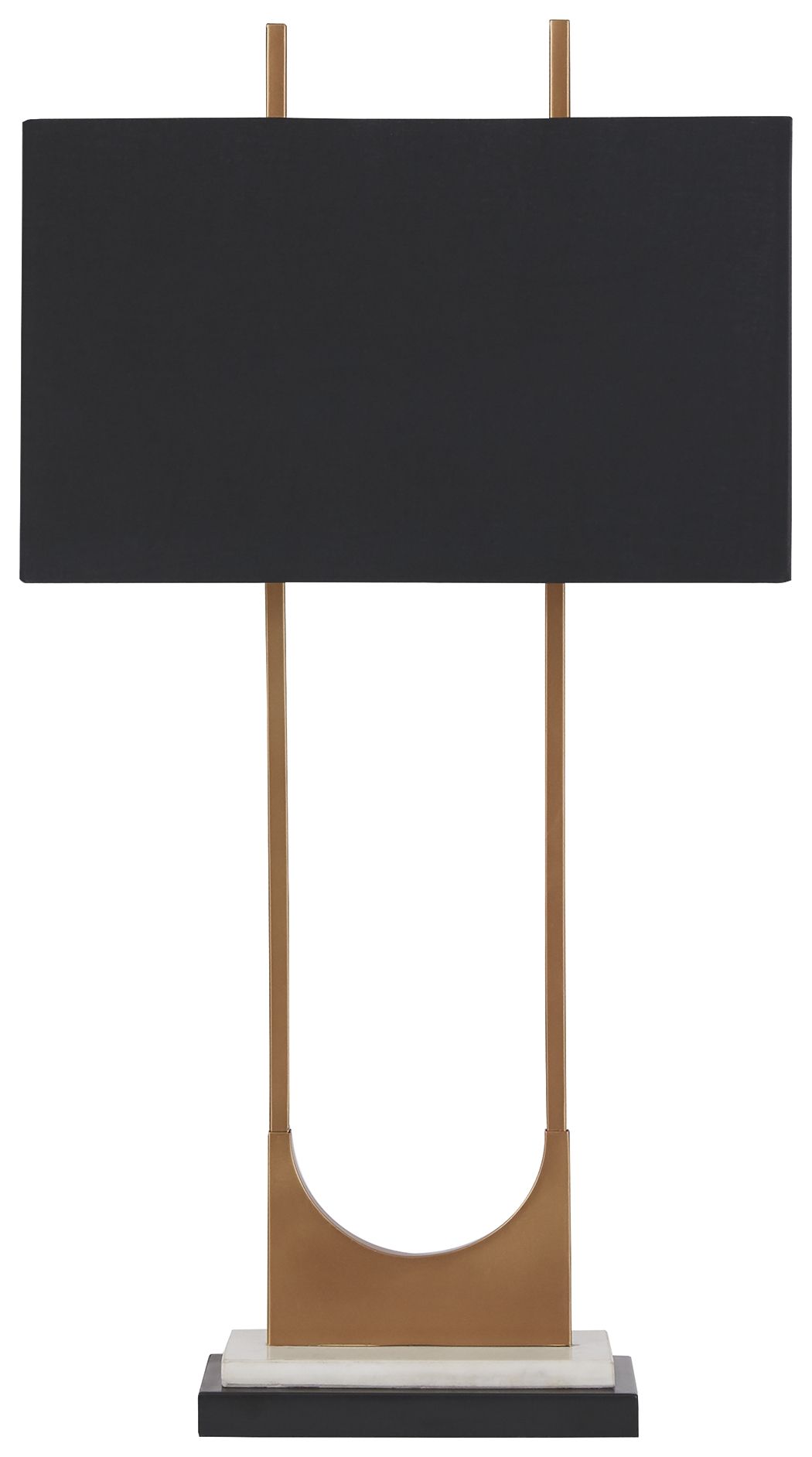 Malana - Brass Finish - Metal Table Lamp - Hornell Furniture Outlet