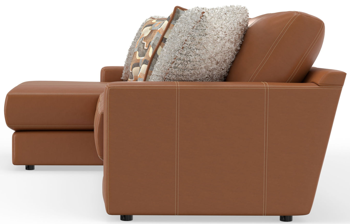 Minori - Italian Leather Sectional - Hornell Furniture Outlet