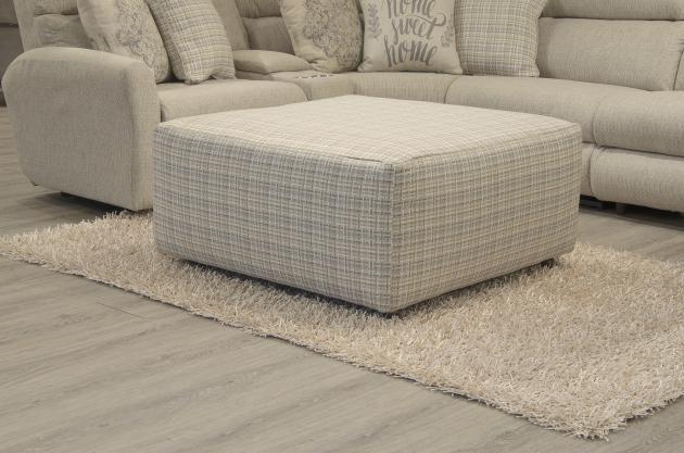 McPherson - Castered Cocktail Ottoman - White - Hornell Furniture Outlet