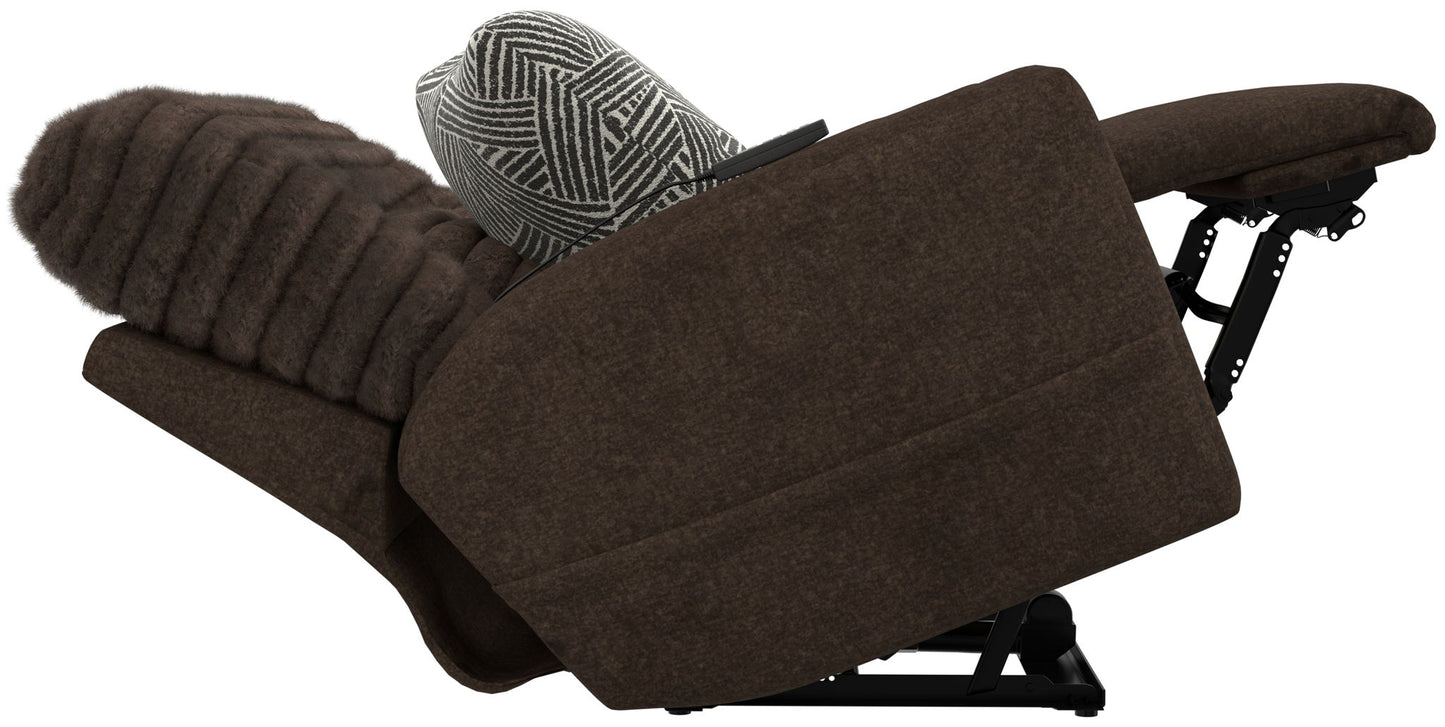 Zen - Power Recliner With CR3 Heat / Massage / Zero Gravity - Chocolate - Hornell Furniture Outlet