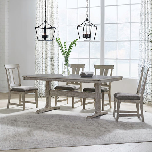 Hallendale - Trestle Table Set - Hornell Furniture Outlet