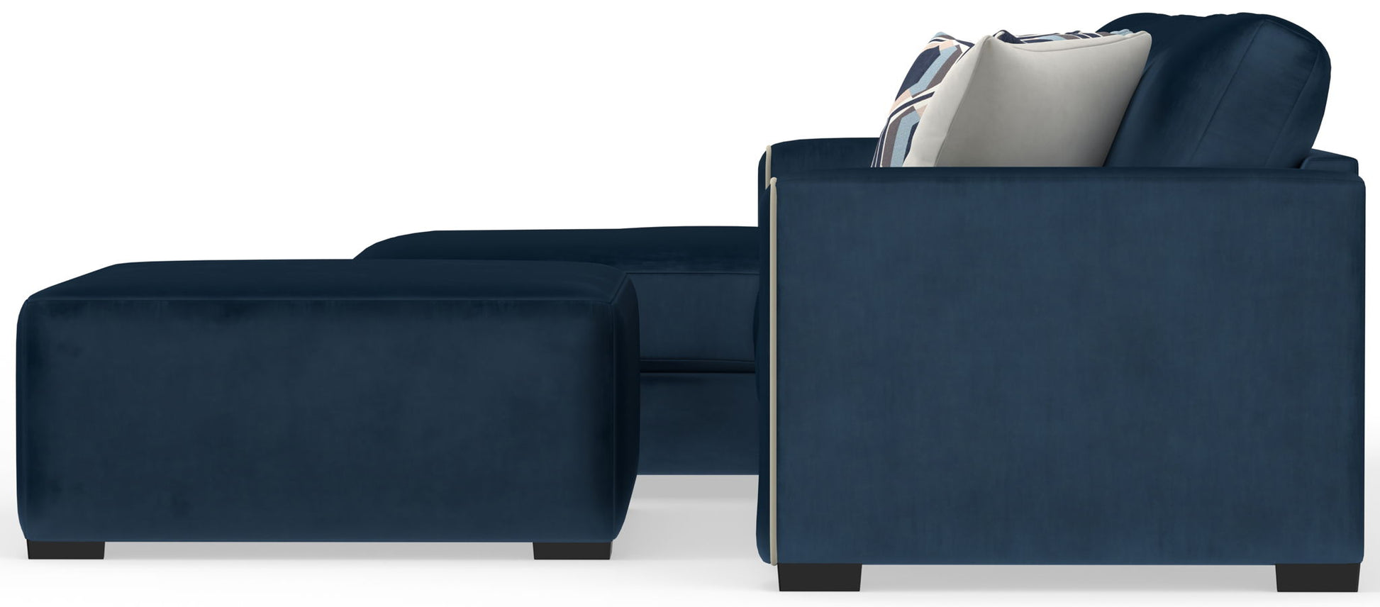 Jetson - Sectional With Comfort Coil Seat Cushions, Included Accent Pillows & Cocktail Ottoman - Hornell Furniture Outlet