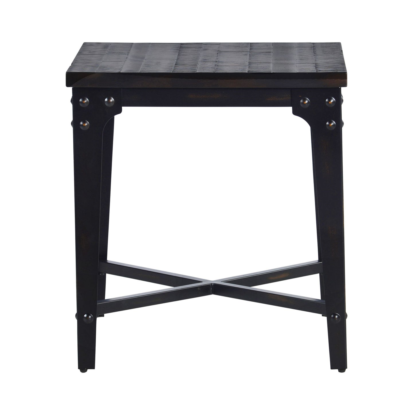 Sherlock - Square End Table - Dark Brown - Hornell Furniture Outlet