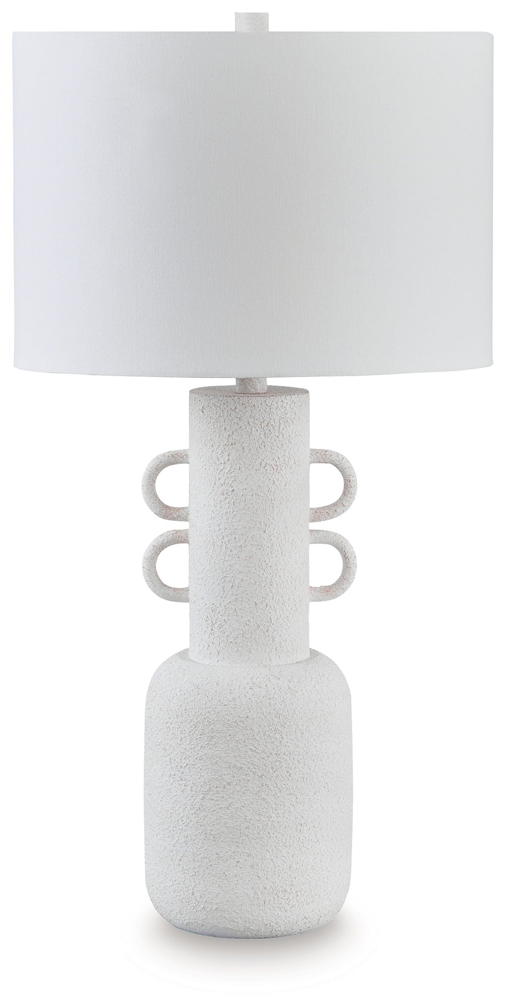 Perringhill - Distressed White - Metal Table Lamp - Hornell Furniture Outlet
