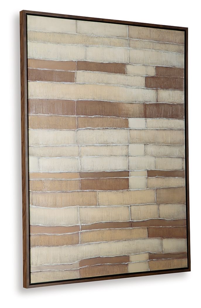 Kalanmore - Brown / Tan / White - Wall Art - Hornell Furniture Outlet