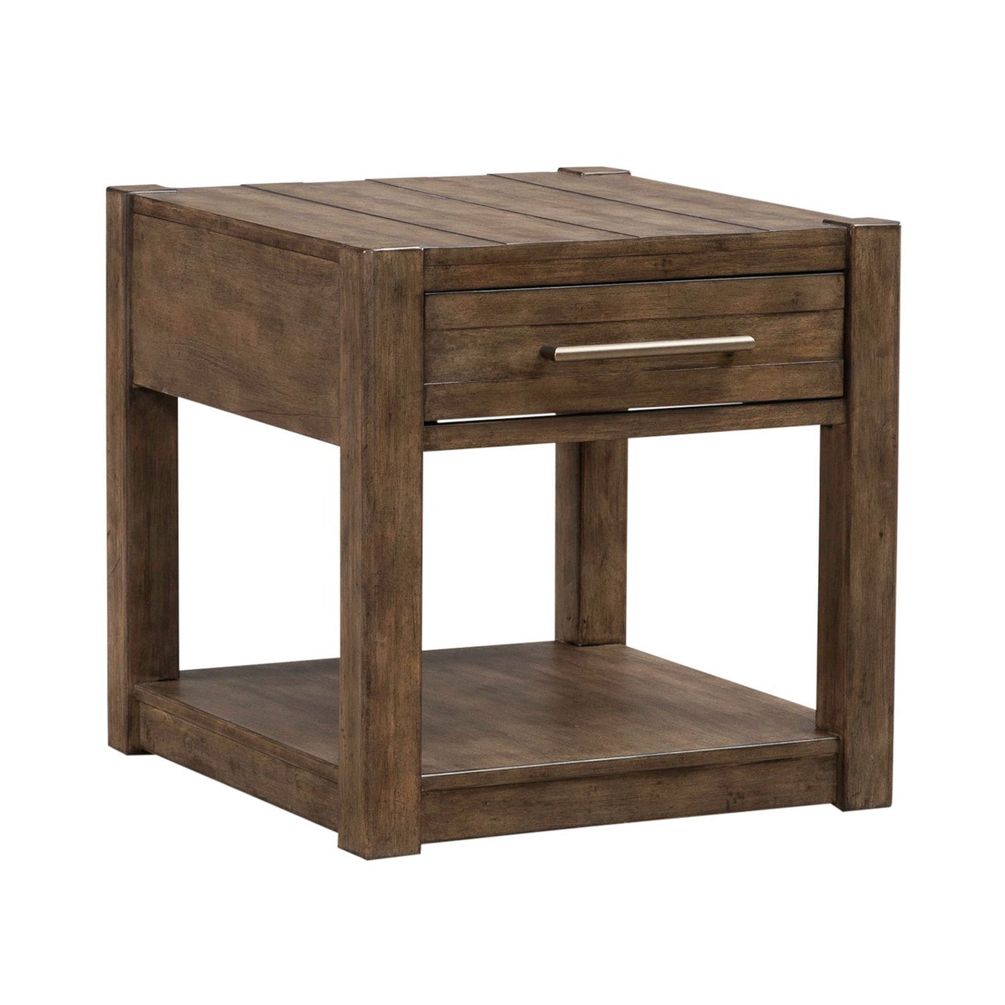 Broadmore - Drawer End Table - Brown - Hornell Furniture Outlet