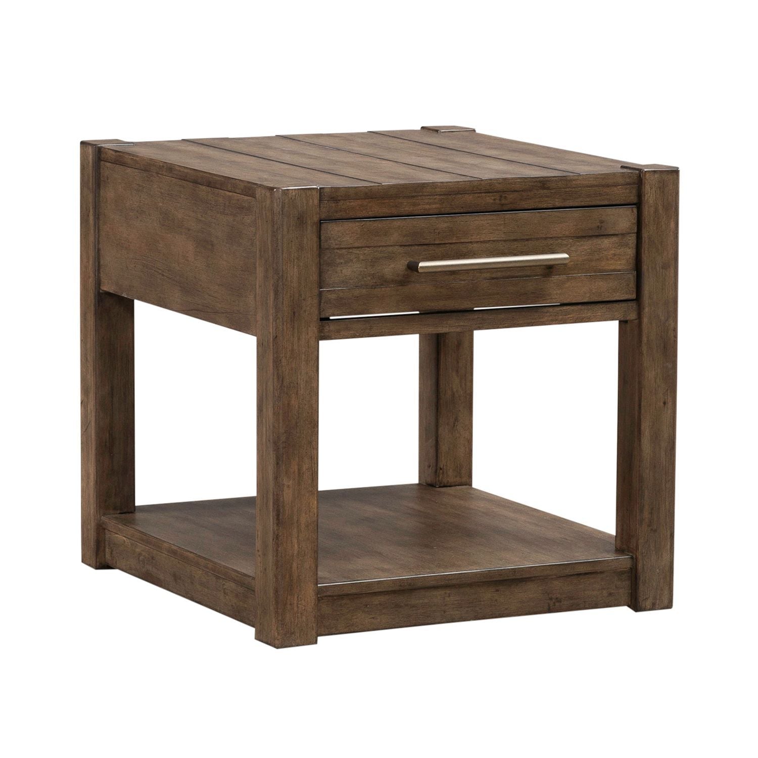 Broadmore - Drawer End Table - Brown - Hornell Furniture Outlet