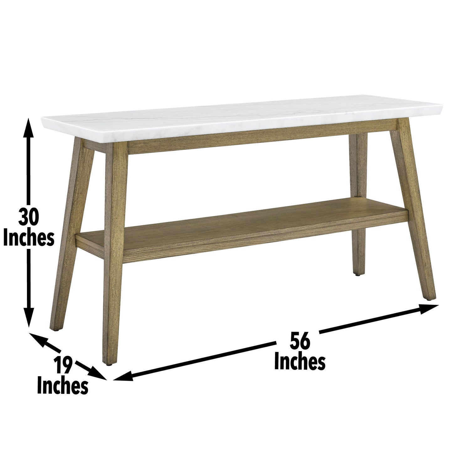 Vida - Sofa Table - Brown - Hornell Furniture Outlet