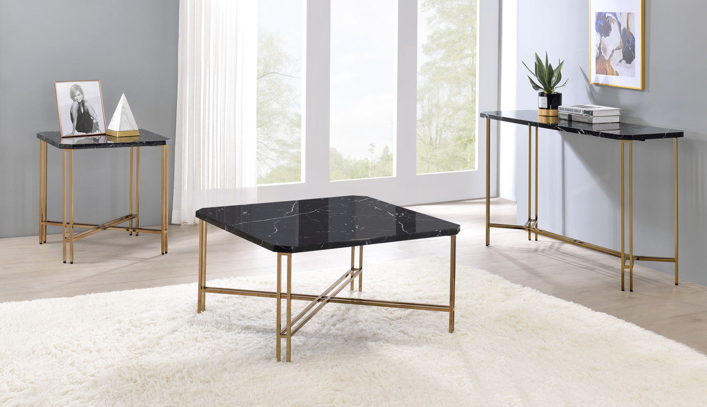 Daxton - 3 Piece Occasional Table Set - Black - Hornell Furniture Outlet