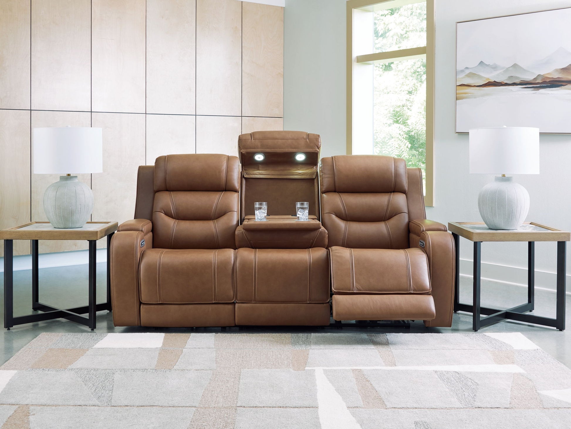 Knightington - Power Reclining Sofa With Audio Seating - Hornell Furniture Outlet