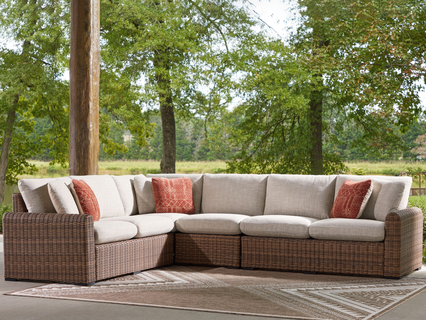 Dolan Creek - Outdoor Sectional - Hornell Furniture Outlet