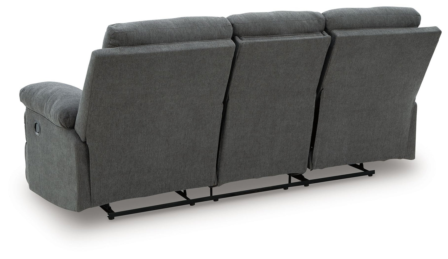 Side - Swipe - Reclining Sofa With Drop Down Table - Hornell Furniture Outlet