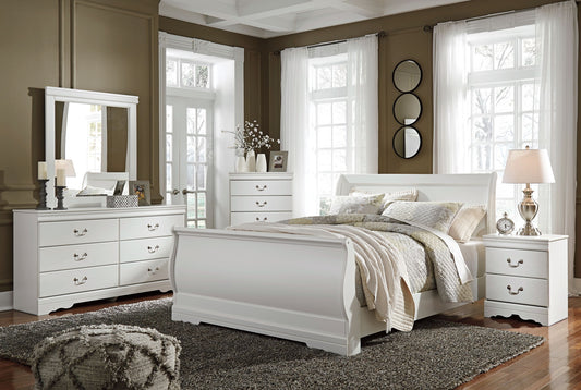 Anarasia - Sleigh Bed Set - Hornell Furniture Outlet