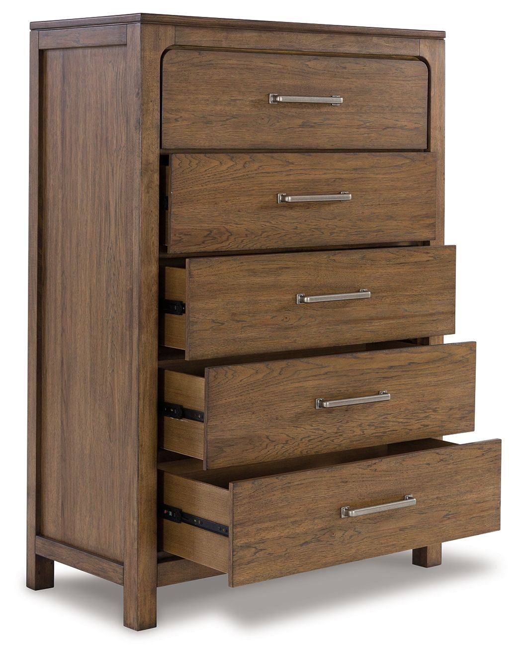 Cabalynn - Light Brown - Five Drawer Chest - Hornell Furniture Outlet