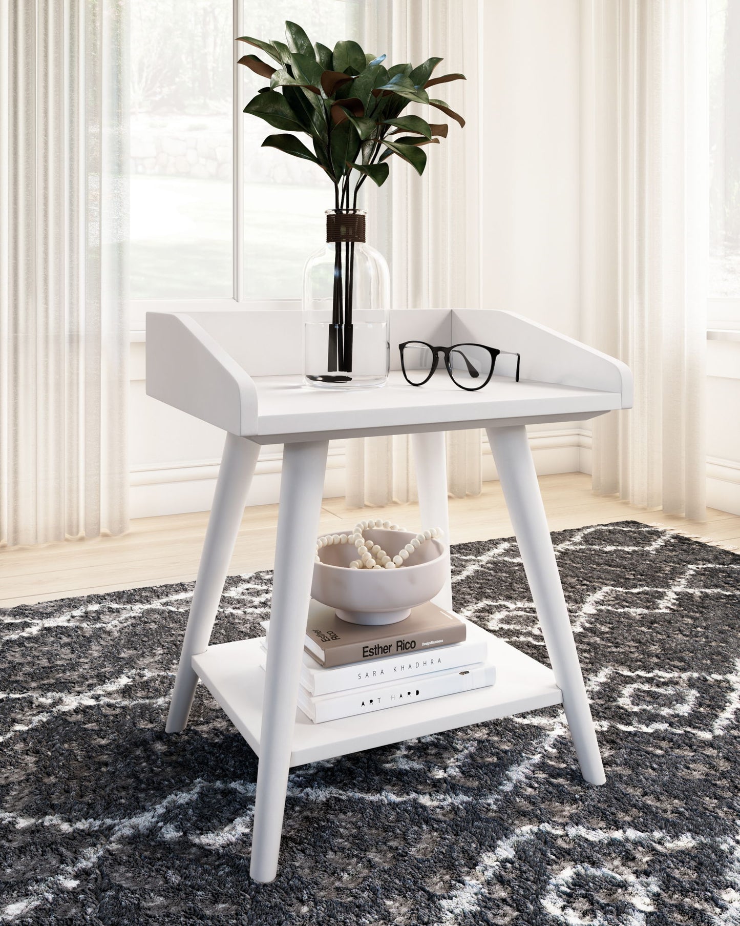 Blariden - White - Accent Table - Hornell Furniture Outlet