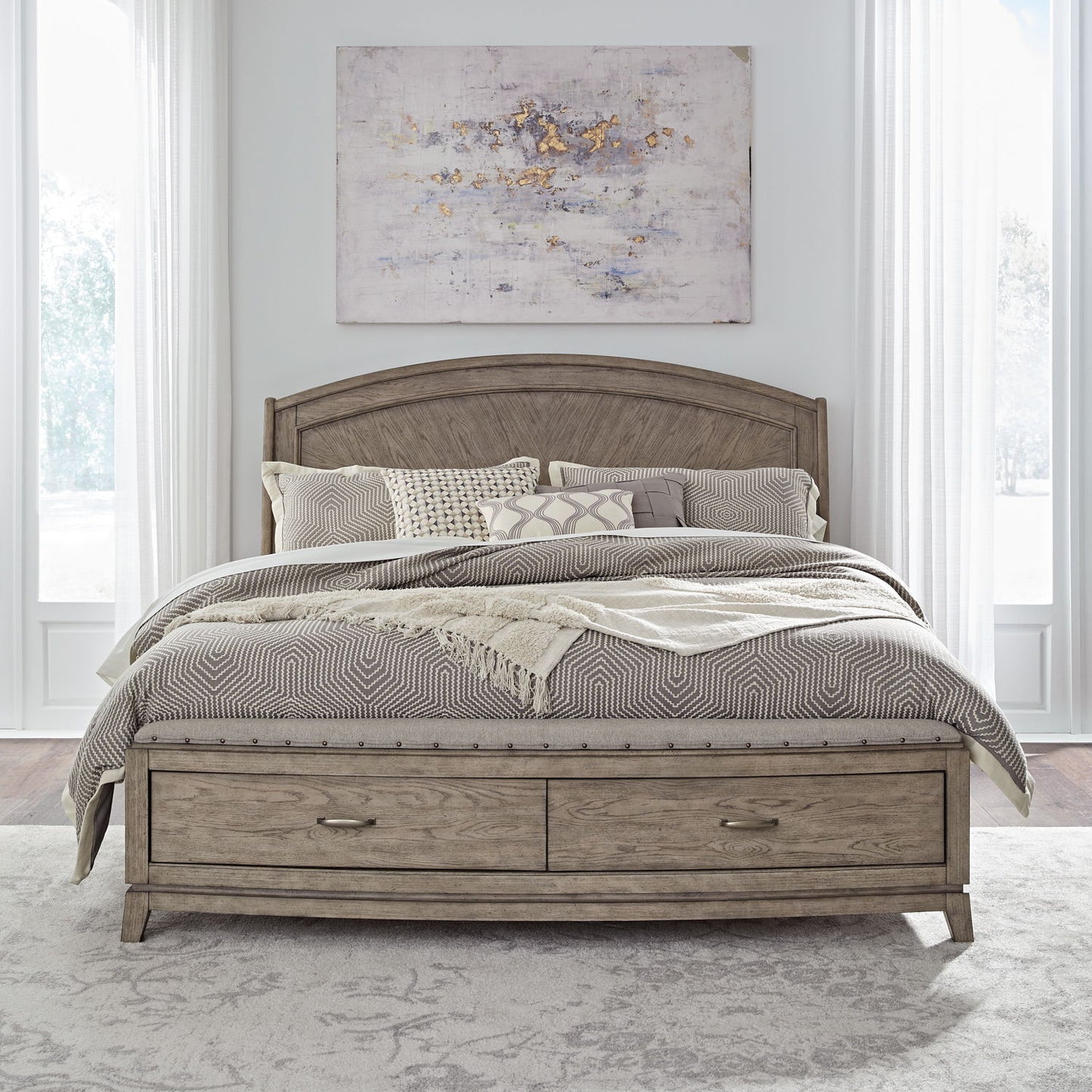 Avalon - Panel Storage Bed - Hornell Furniture Outlet