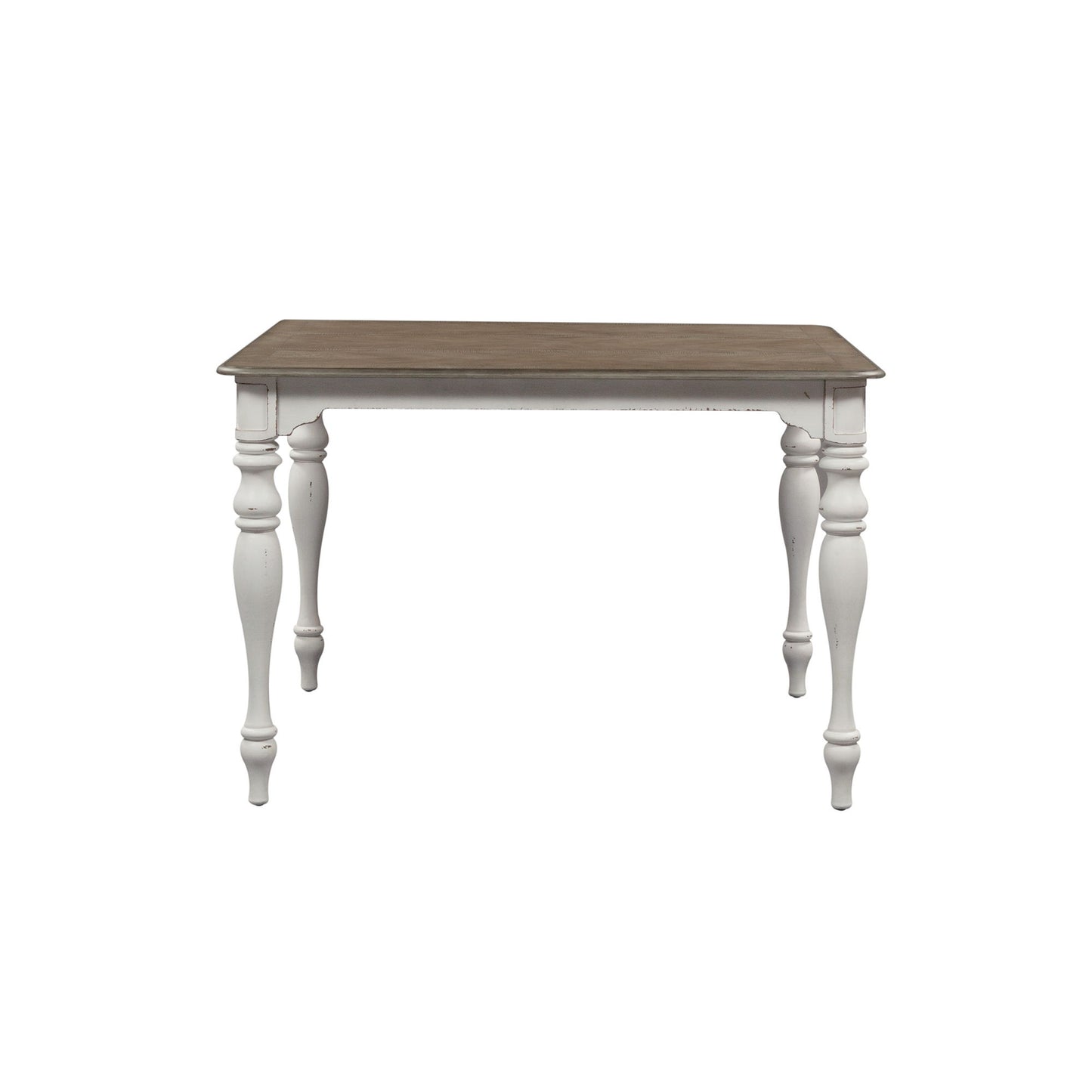 Magnolia Manor - Gathering Leg Table - White - Hornell Furniture Outlet