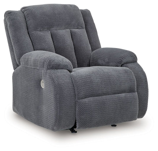 Observation - Steel - Power Rocker Recliner - Hornell Furniture Outlet