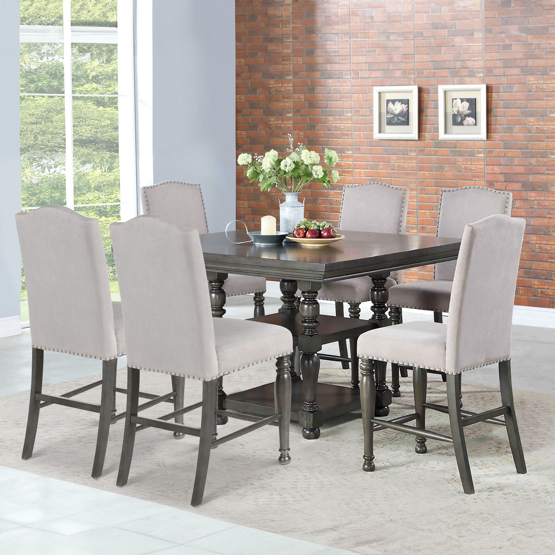 Caswell - Counter Dining Set - Hornell Furniture Outlet