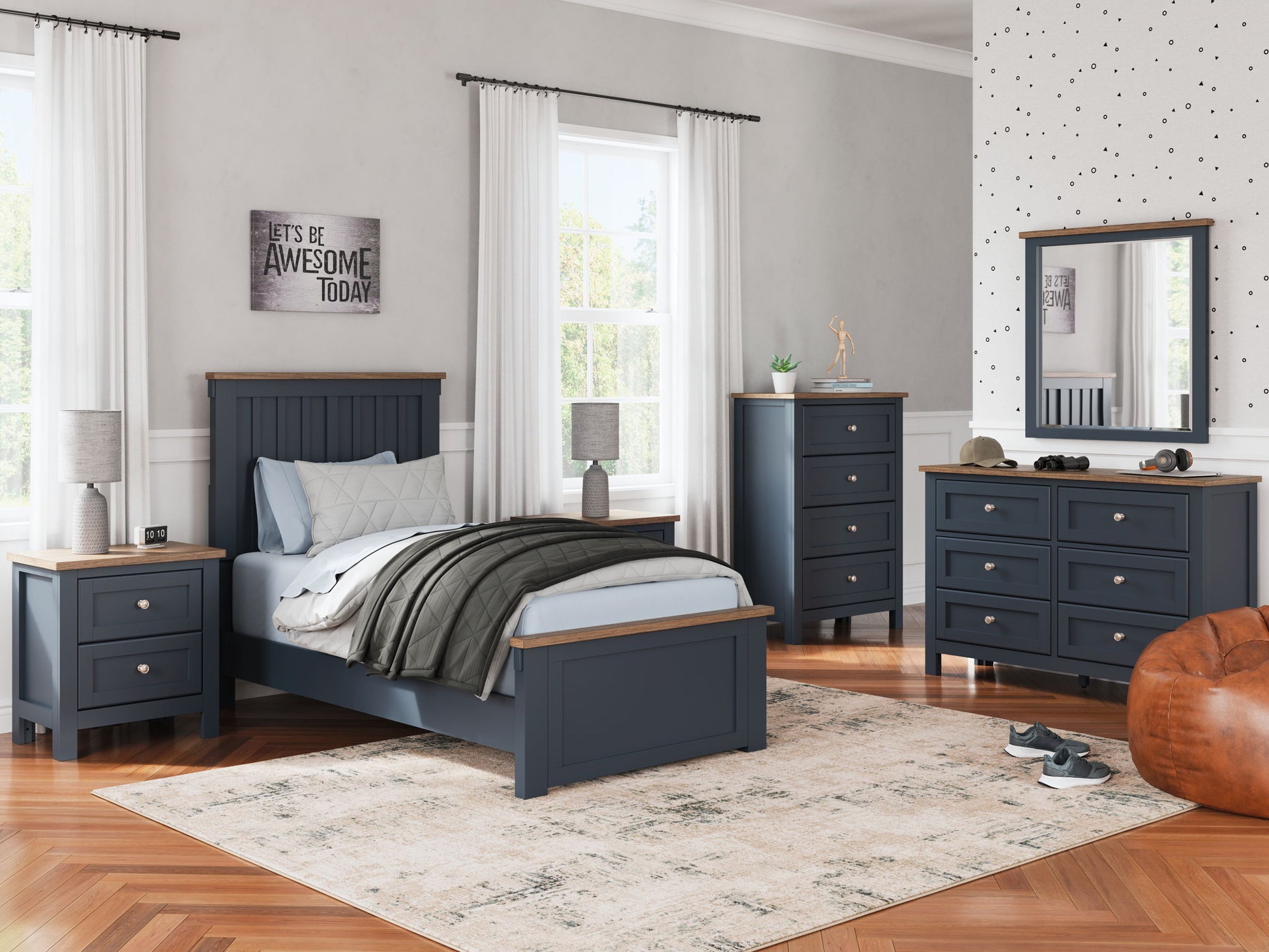 Landocken - Panel Bedroom Set - Hornell Furniture Outlet