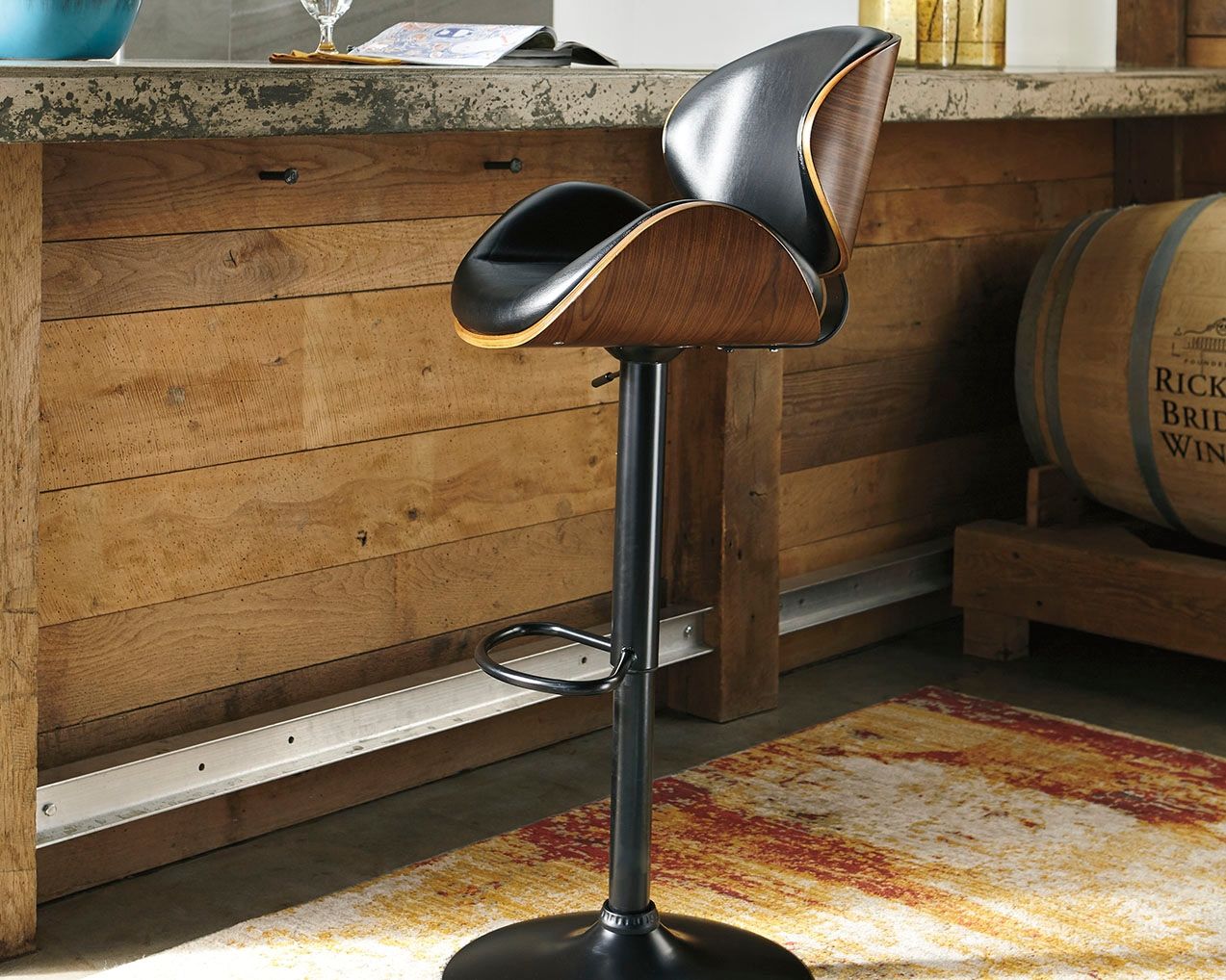 Bellatier - Adjustable Height Barstool - Hornell Furniture Outlet
