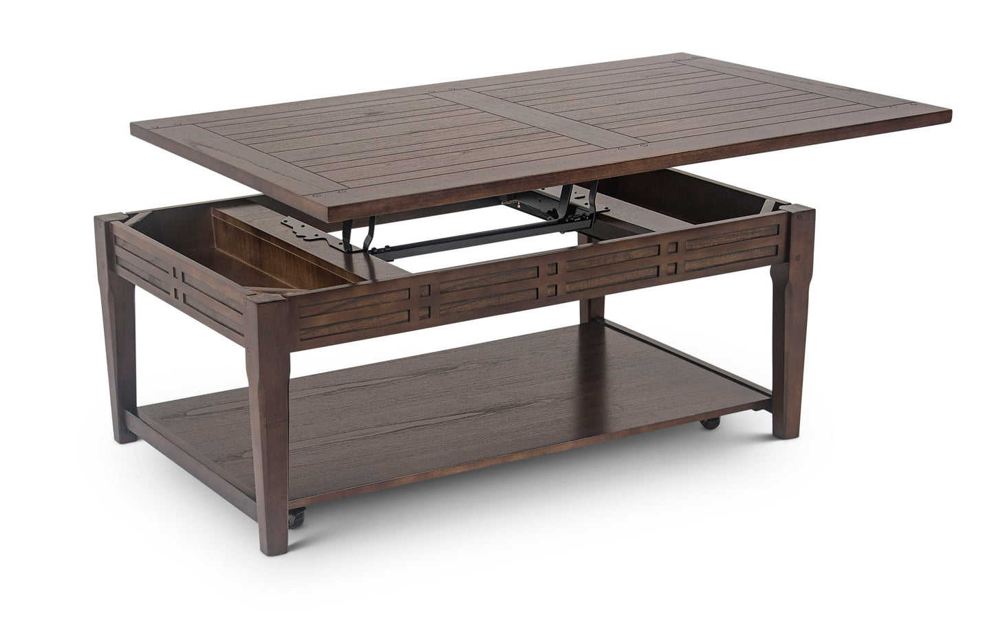 Crestline - Lift Top Cocktail - Brown - Hornell Furniture Outlet