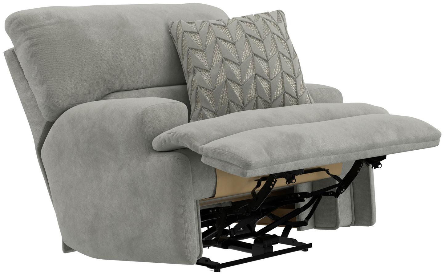 Renaldo - Power Recliner With Zero Gravity Recline - Stone - Hornell Furniture Outlet