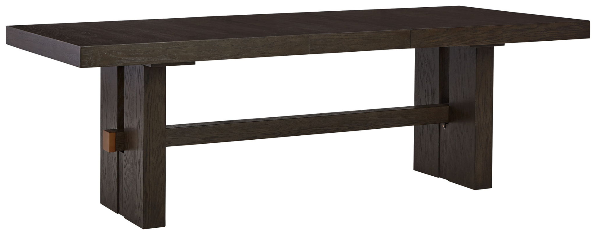 Burkhaus - Dark Brown - Rectangular Dining Room Extension Table - Hornell Furniture Outlet