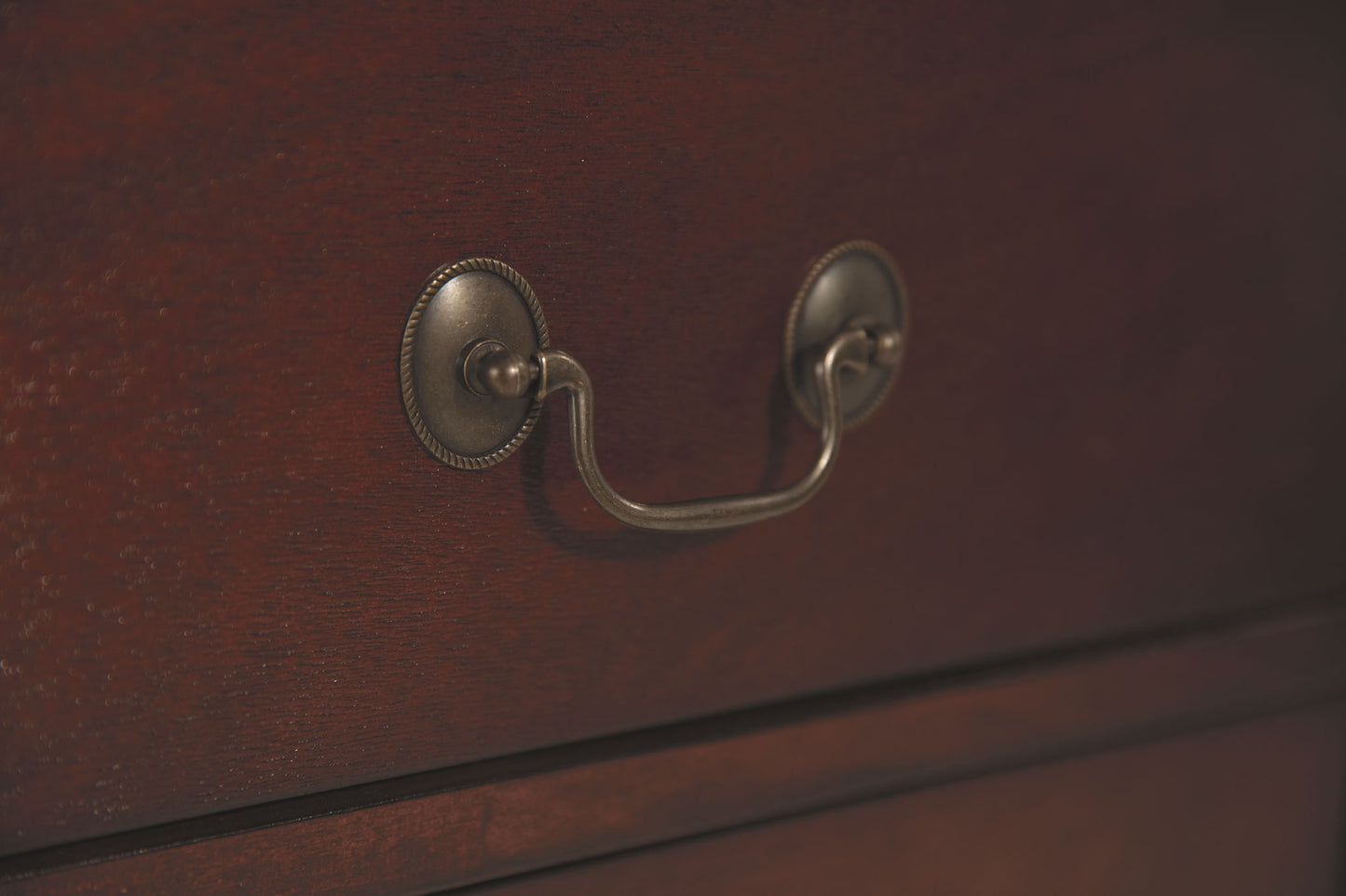 Alisdair - Reddish Brown - Two Drawer Night Stand - Hornell Furniture Outlet