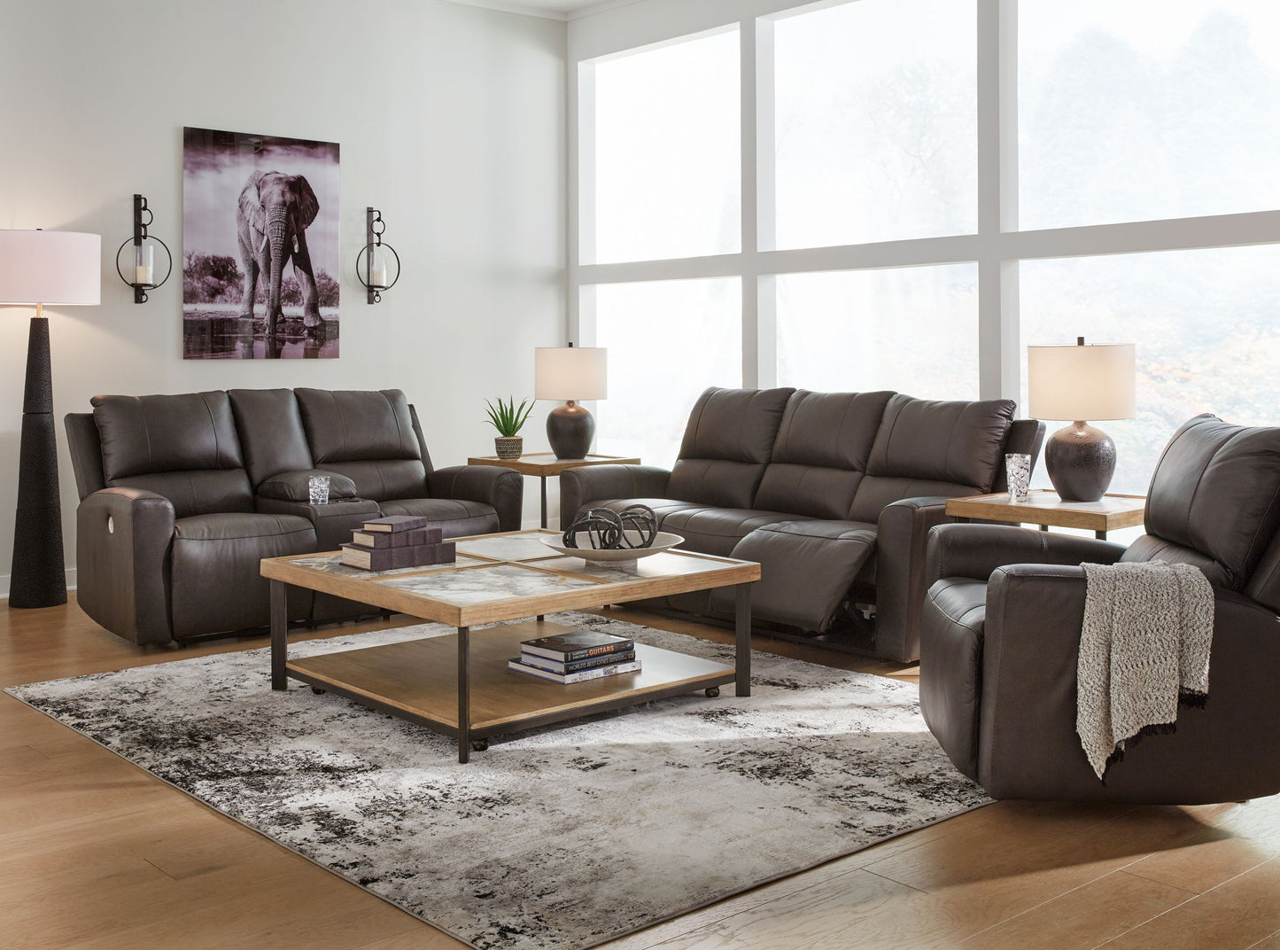 Boxmere - Reclining Living Room Set - Hornell Furniture Outlet