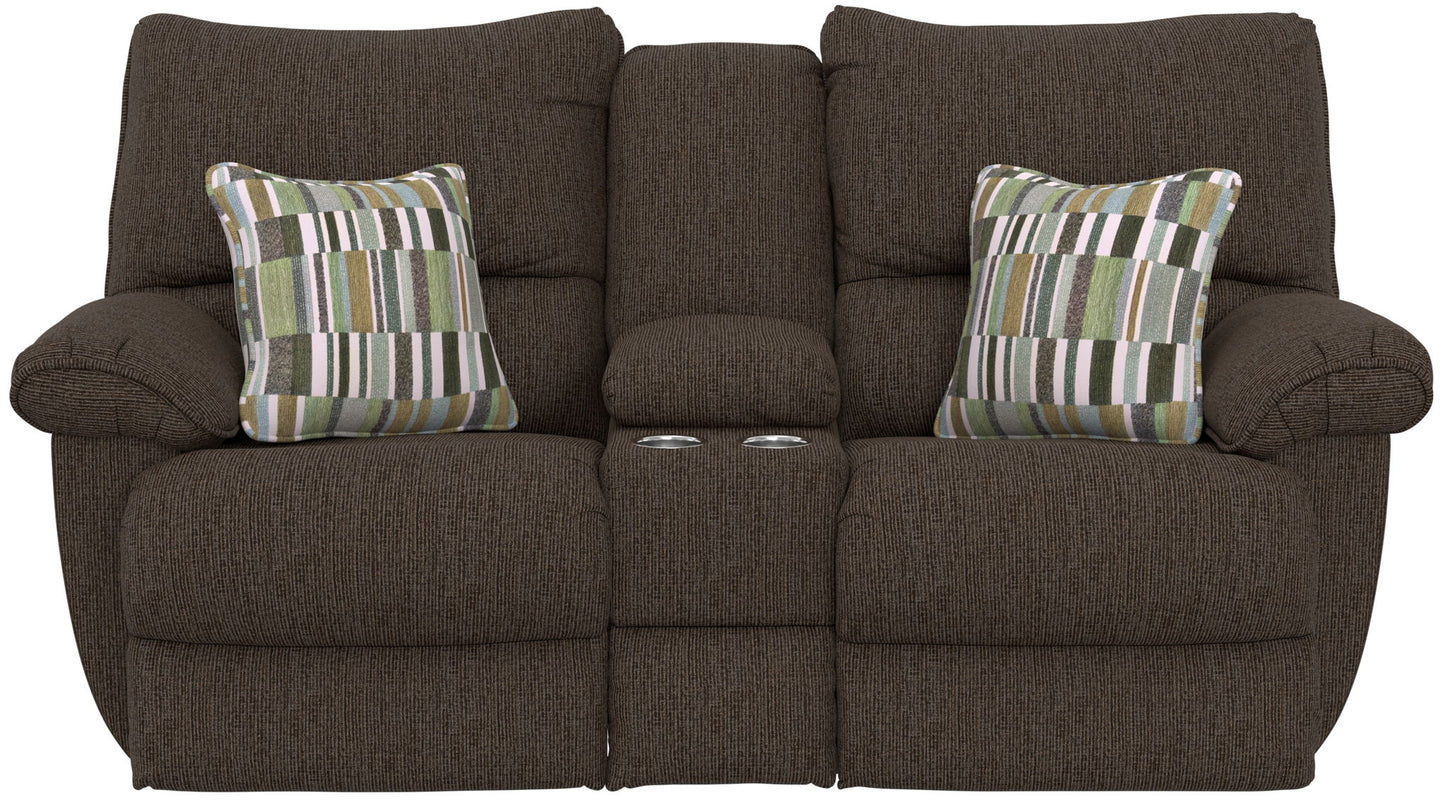 Lenny - Power Lay Flat Reclining Console Loveseat - Hornell Furniture Outlet