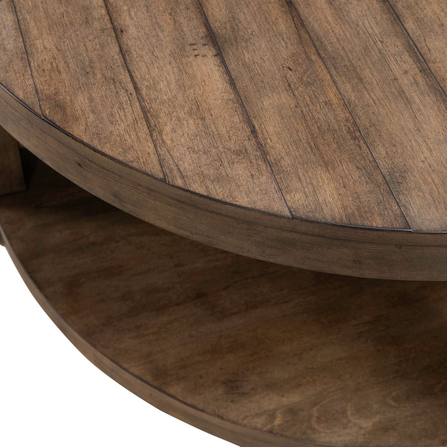 Broadmore - Round Cocktail Table - Brown - Hornell Furniture Outlet